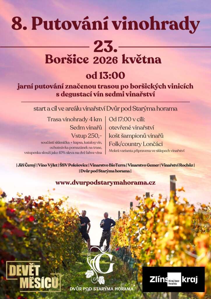 8. Putování vinohrady | Boršice 23. 5. 2026 od 13:00